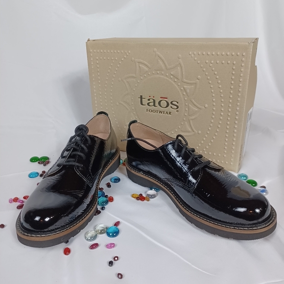 Taos womens sz 9 black patent leather Work it Oxford ♥️ - Picture 6 of 10